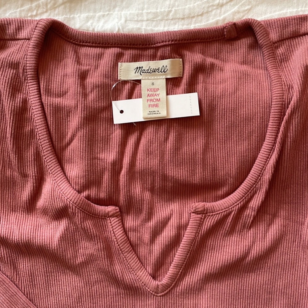 Madewell Ribbed Notch-Front - Picture 3 of 4